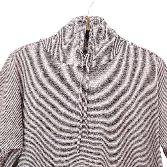 Skechers Top Womens Small Rose Gray Hooded Long Sleeve Striped Athletic Gym - Picture 3 of 10
